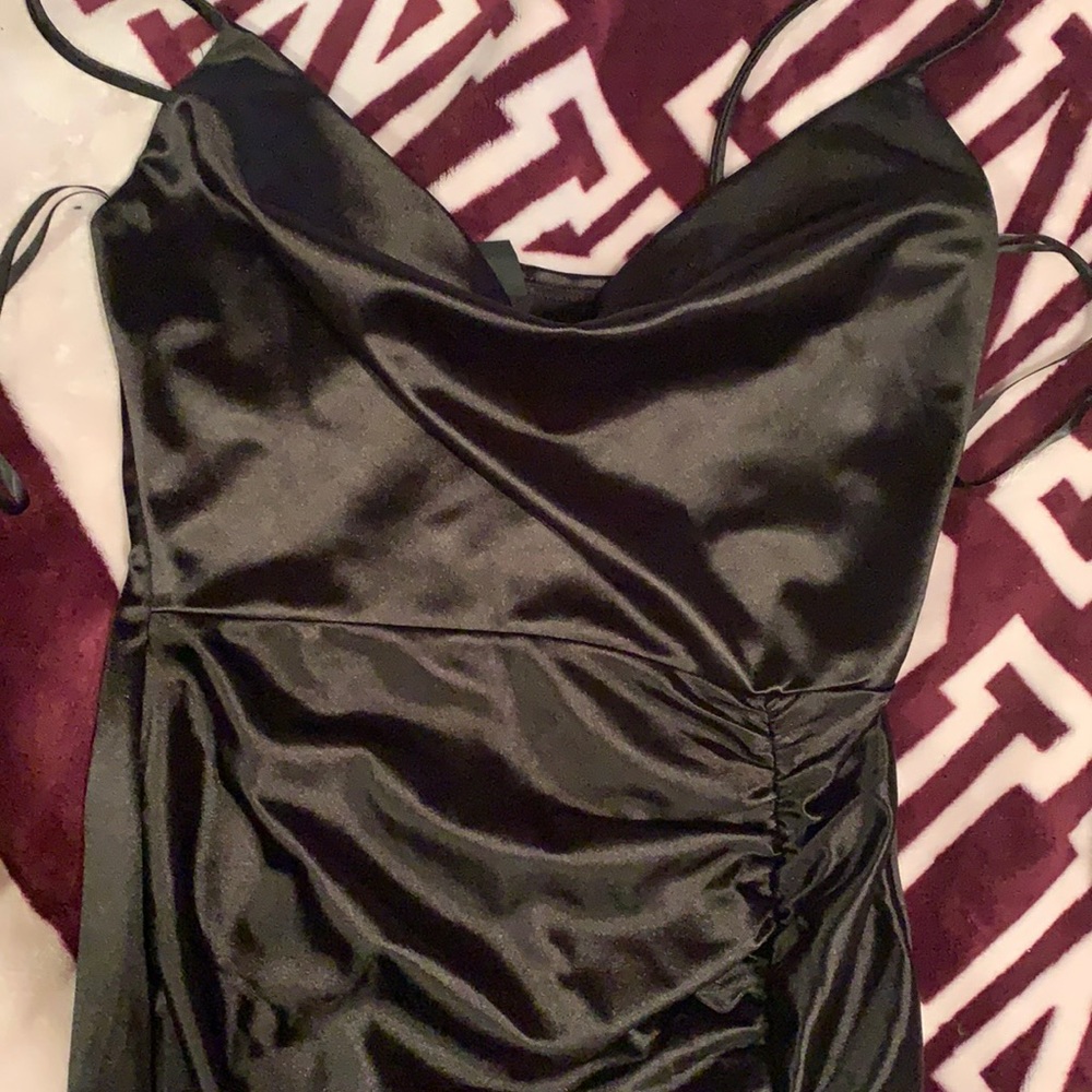black Windsor prom dress